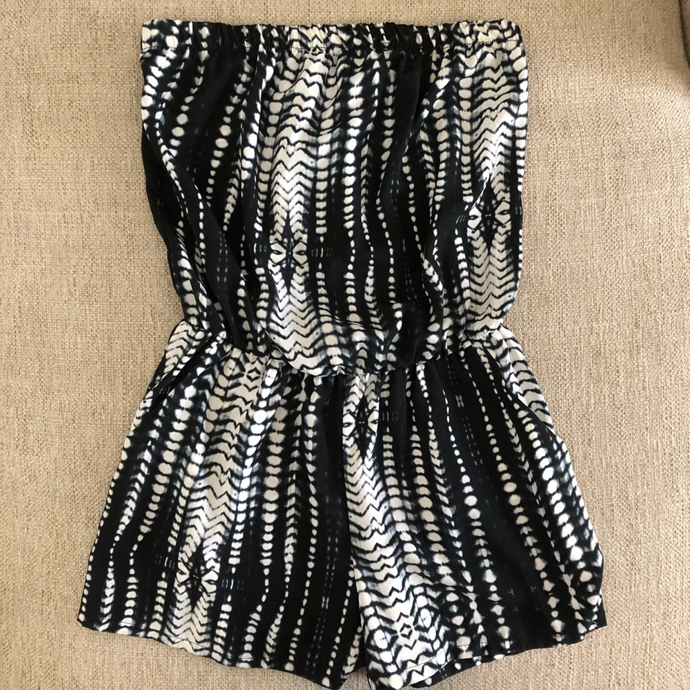 Tyche Tie-Dye Strapless Romper